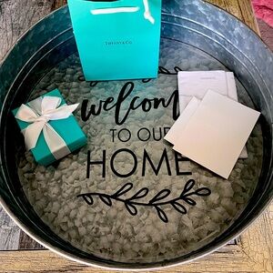 Tiifany & Co. Gift Bag for with tissue paper, Card, & Box with Bow